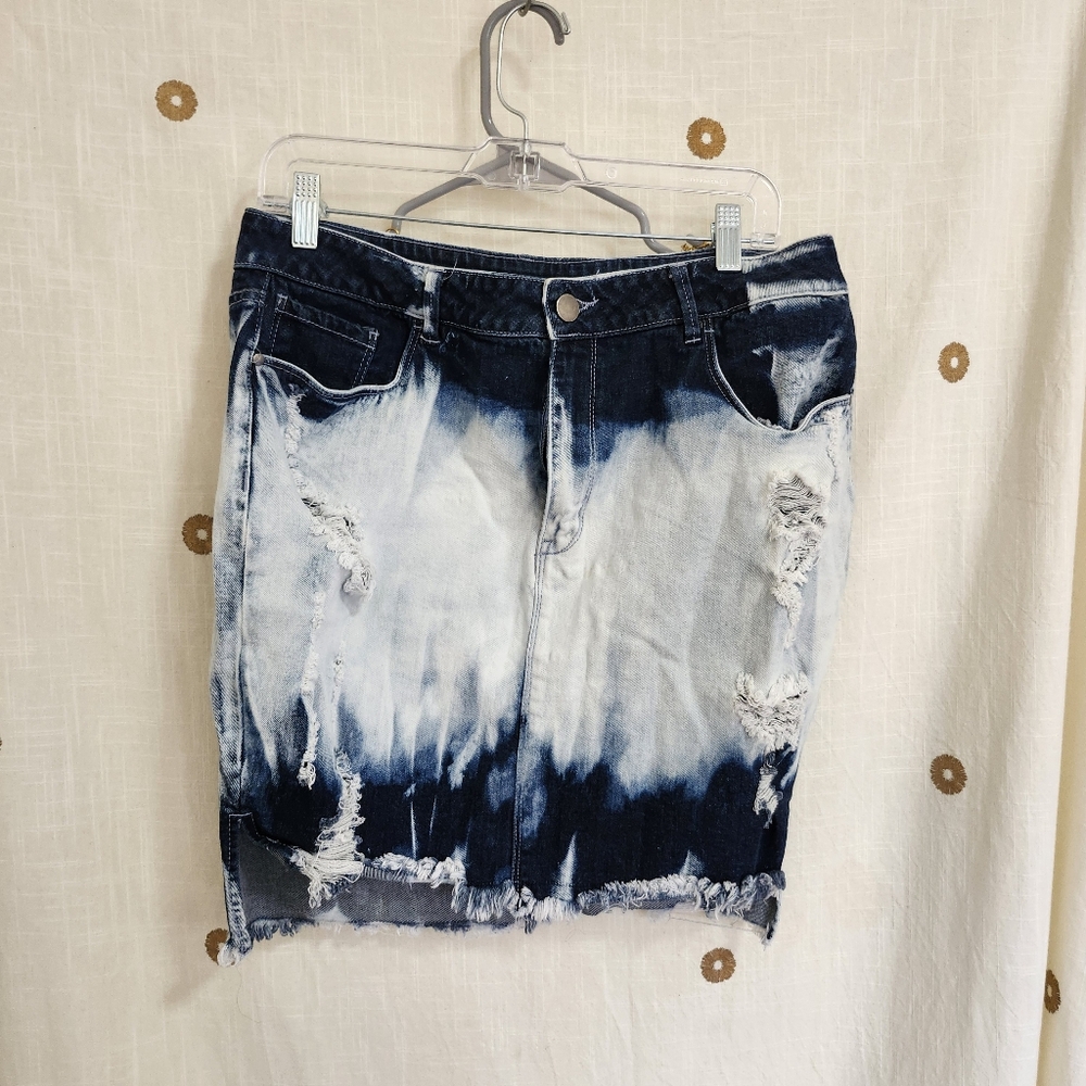 AFRM Blue Knee-Length Skirt